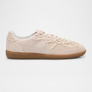ALOHAS Tb.490 Suede Crochet-Trim Sneakers